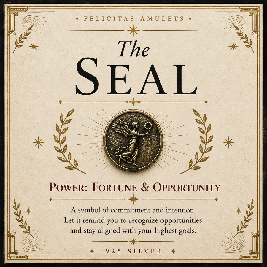 The Seal — power of fortune and opportunity, 925 sterling silver